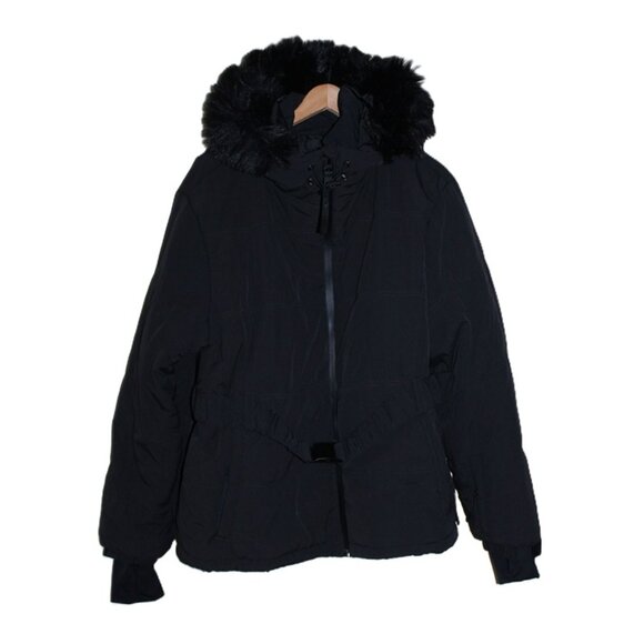 ASOS Curve 4505 Ski - Insulated Snow & Ski Belted Jacket in Black (16) - Picture 6 of 12